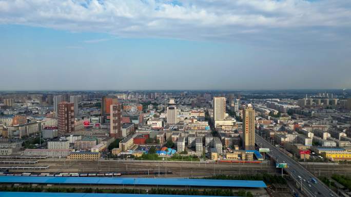 四平市 航拍 吾悦广场 中兴大厦 烈士纪