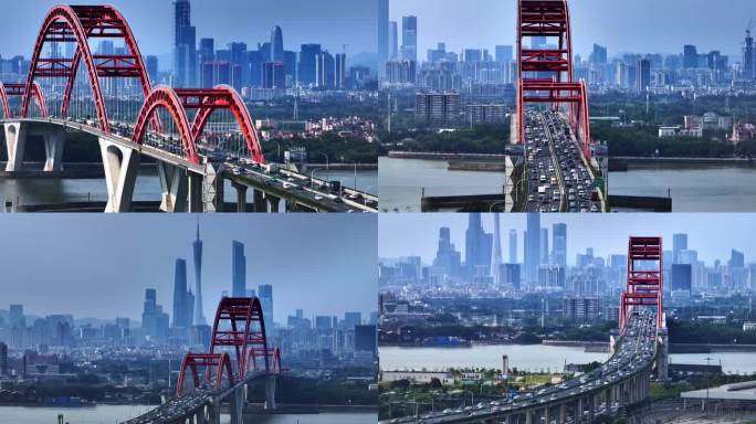长焦航拍广州新光大桥（3）