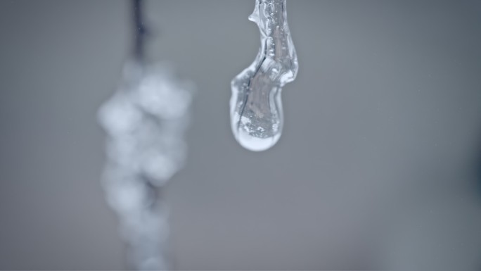 水春春天冰冰雪融化水滴滴水融化雪消融冰川