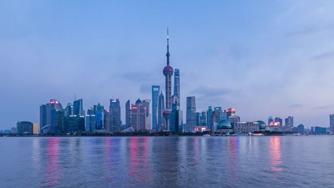 4K上海日落延时
