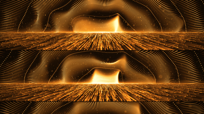 金色线条粒子晚会活动背景8k