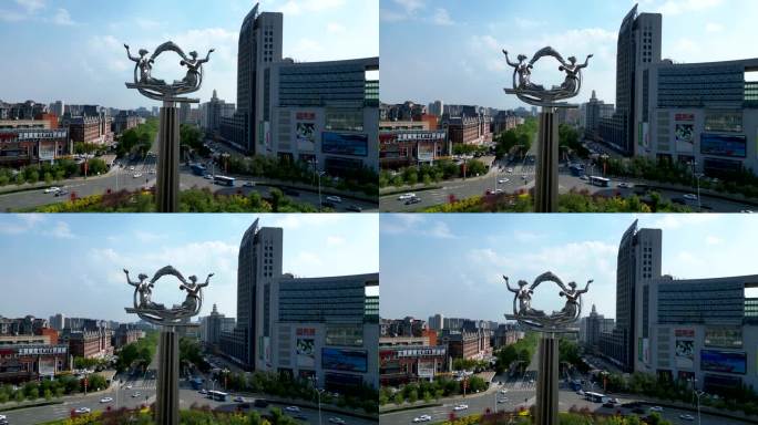长春市 世界雕塑公园 卫星广场 图