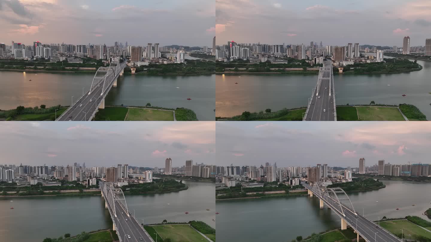 江南区凌铁大桥航拍4k视频