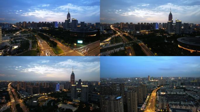 4k城市夜景航拍