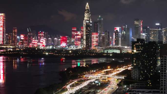 深圳湾夜景