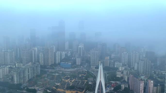 雾都重庆夜景重庆航拍重庆片头宣传片