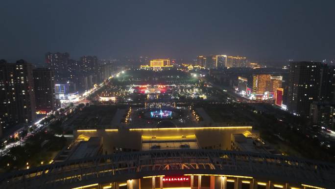 济阳音乐喷泉至政务中心夜景