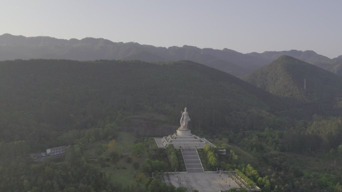 航拍重庆永川神女湖