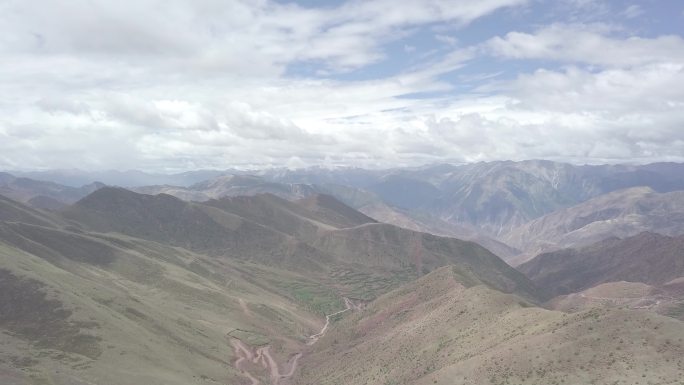 西藏吉塘察雅航拍01-4k-源素材25帧