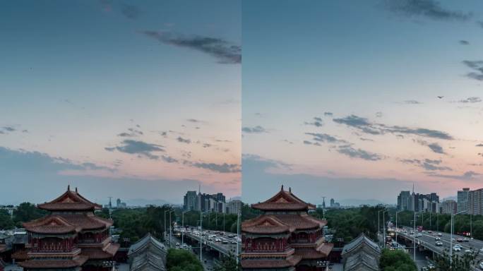 北京雍和宫日落延时摄影