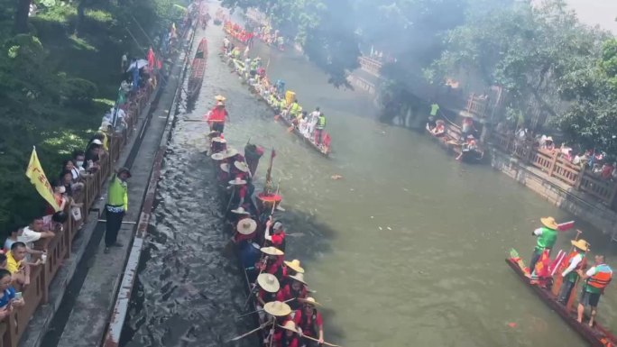 广州赛龙舟划船活动