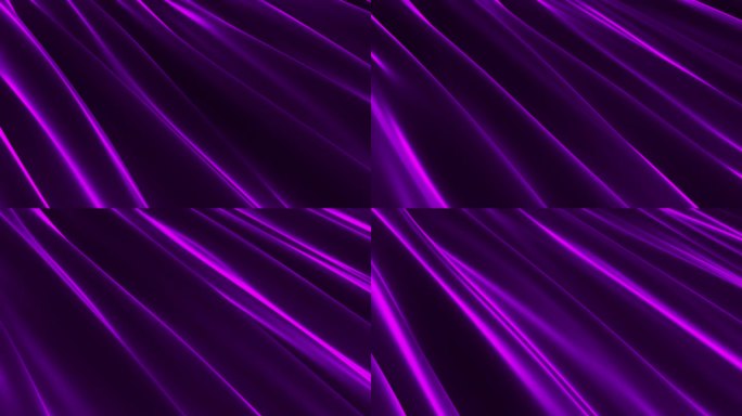 紫色丝绸布料飘舞背景无缝循环