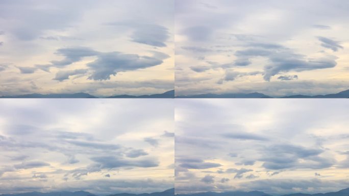 【8K】云的形成 远山与天空