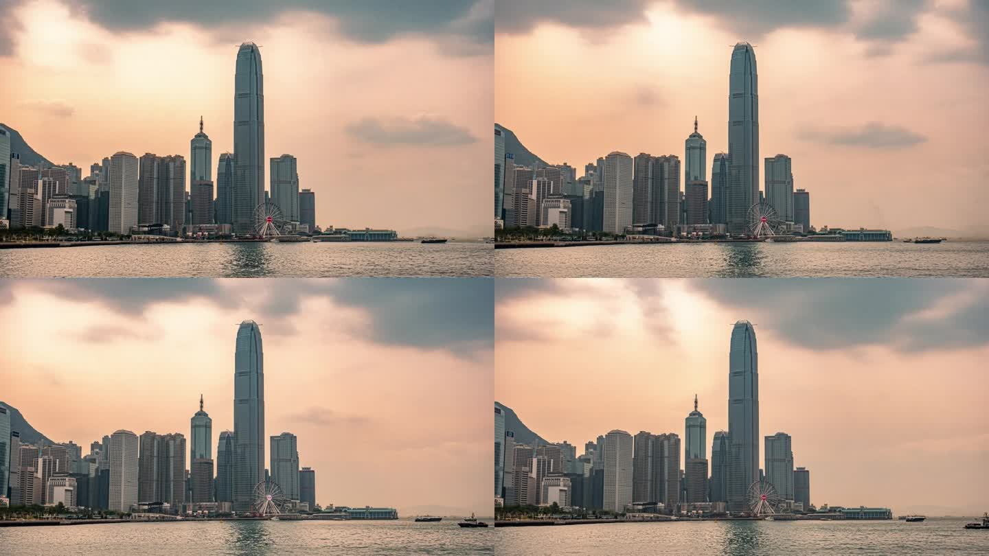 香港中环高楼风光延时