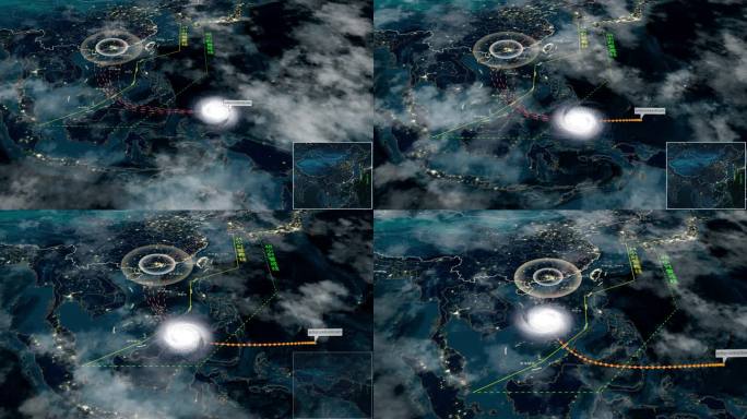 【原创】台风路径图AE模板