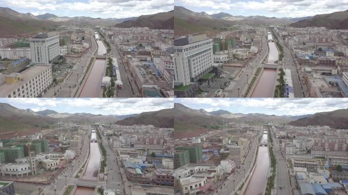 西藏如美航拍09-4k-源素材25帧