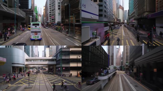 香港街道移动延时