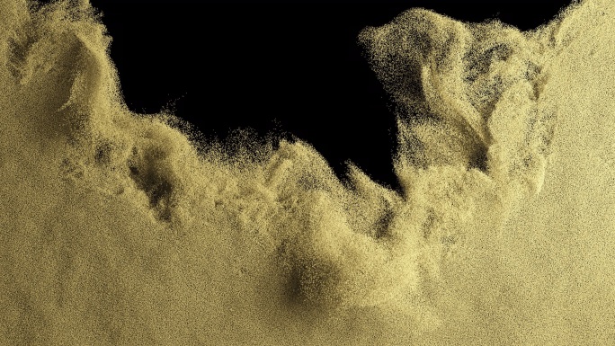 沙子从上往下过渡
