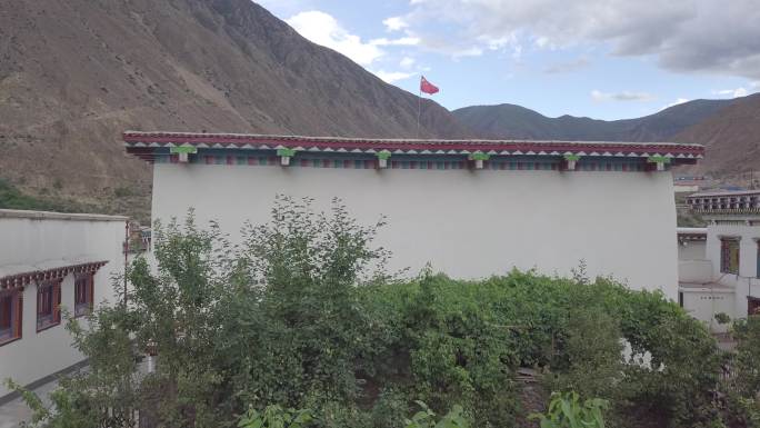 西藏如美航拍13-4k-源素材25帧