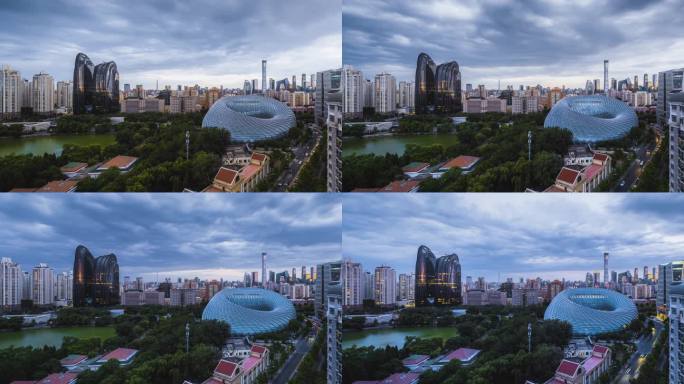 【8K】北京CBD 凤凰中心夜景