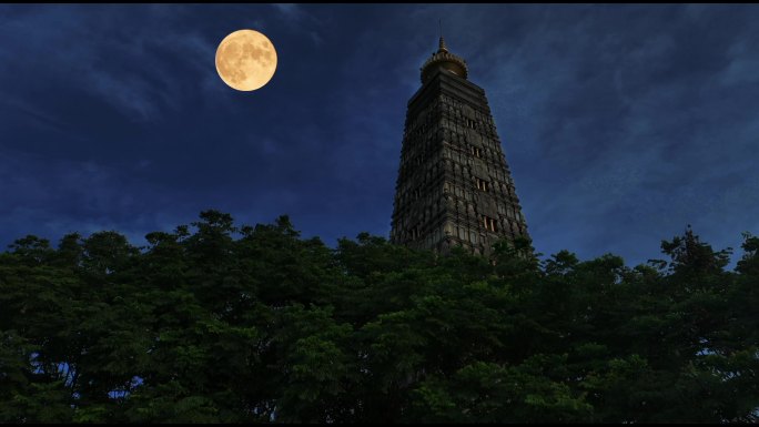 彭州龙兴寺塔子坝城市夜景延时合集