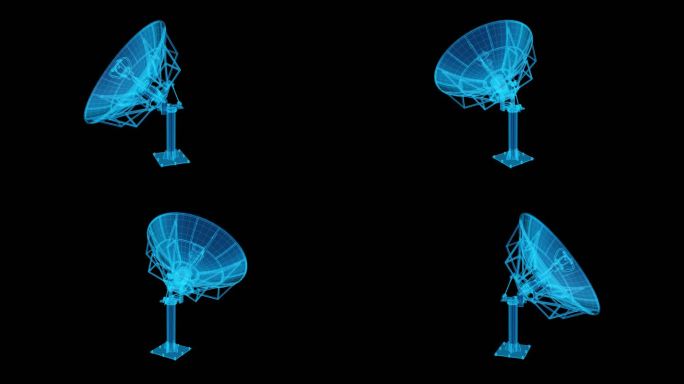 全息素材 卫星天线1
