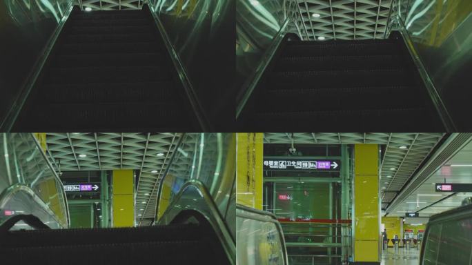 4K实拍繁忙的羊城广州员村地铁站乘客出站