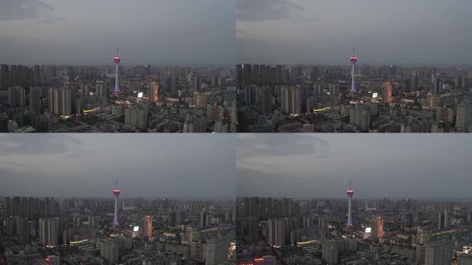 成都 城市 339 航拍 地标 夜景
