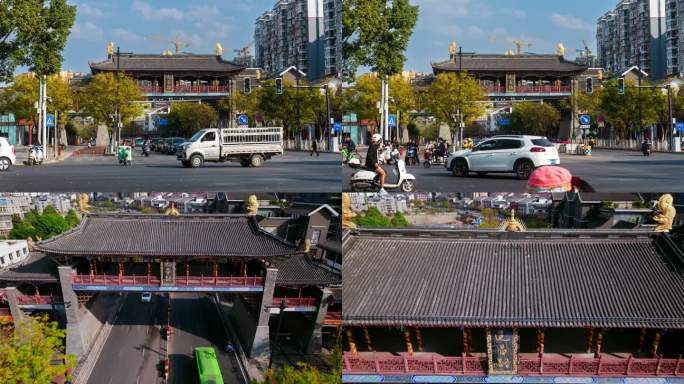 西昌建昌路建昌坊城市交通城市车流4K