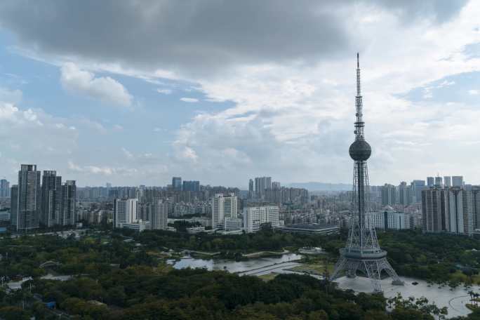 佛山禅城电视塔延时摄影