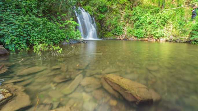 湖南醴陵漏水坪瀑布