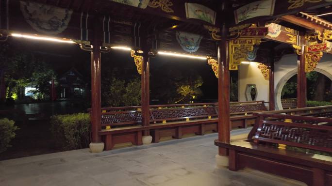 传统中式古建筑回廊