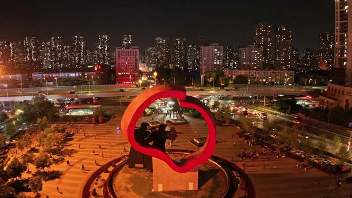 沈阳铁西区重型文化广场高清4K航拍
