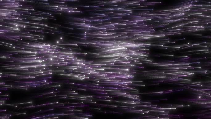 紫色粒子光丝游动