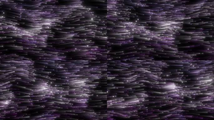 紫色粒子光丝游动