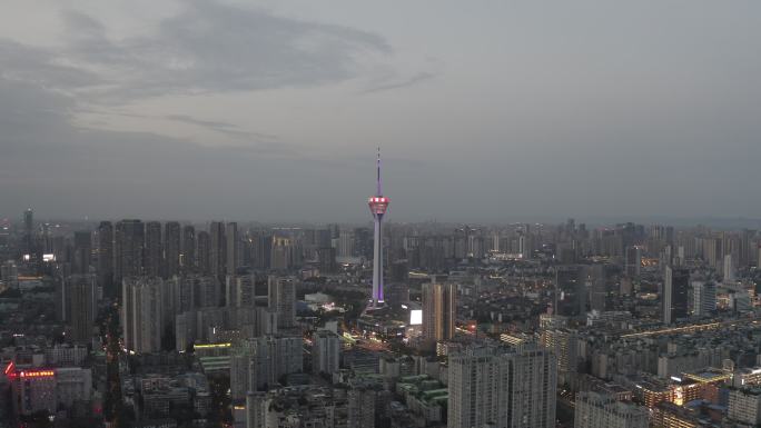 成都 城市 339 航拍 地标 夜景