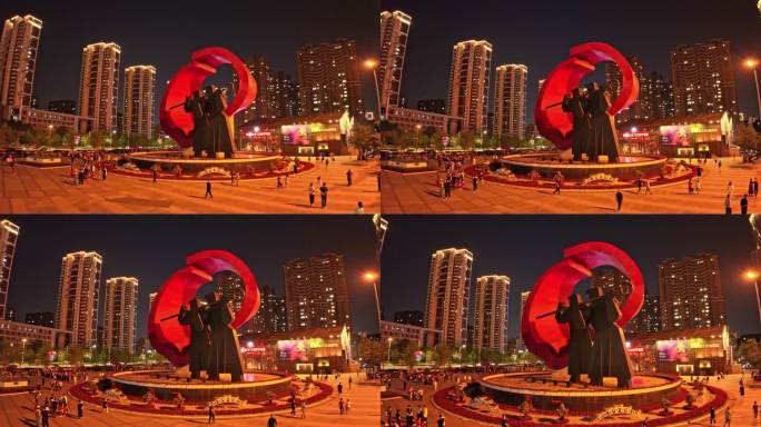 沈阳铁西区重型文化广场高清4K航拍