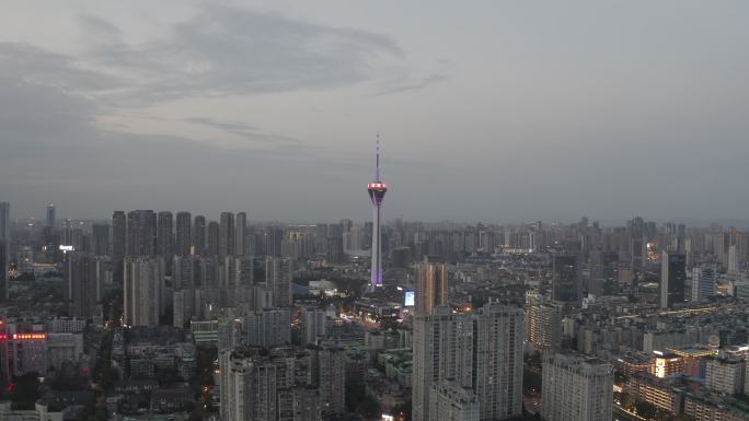 成都 城市 339 航拍 地标 夜景