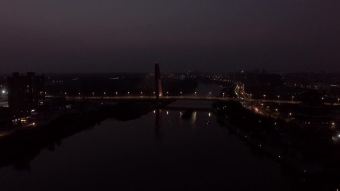 宿迁 夜景 航拍 城市 灯光