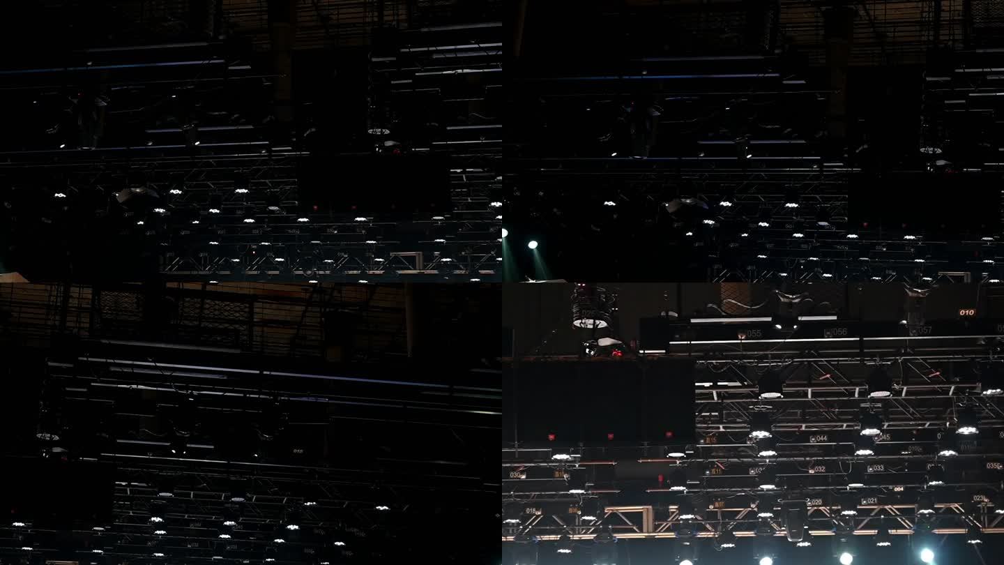 舞台灯光设计-舞台排排灯光射灯