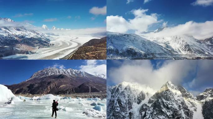 青藏高原 冰川雪山