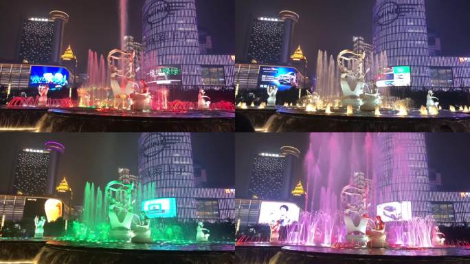 杭州武林广场八少女雕塑音乐喷泉（续）