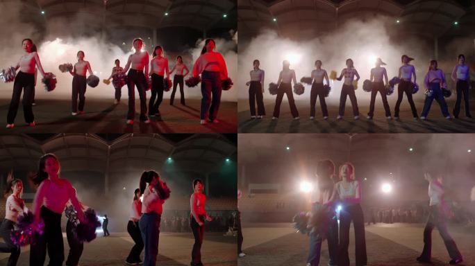 【4K】美女大学生晚上跳舞
