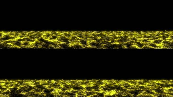 唯美金色粒子海洋舞台背景