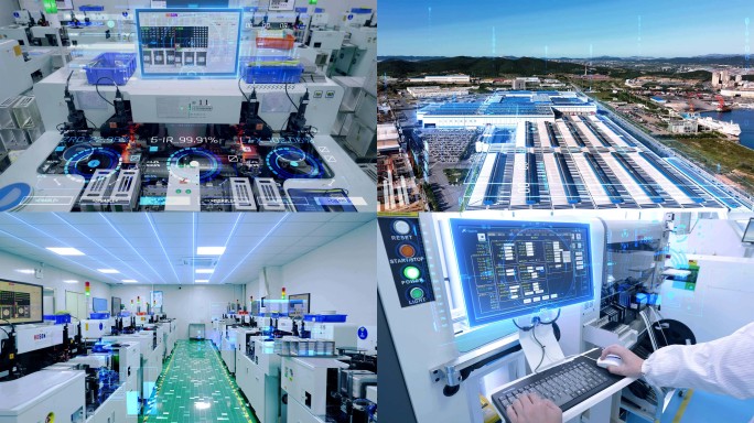 科技智慧工厂太阳能光伏面板组件自动生产线