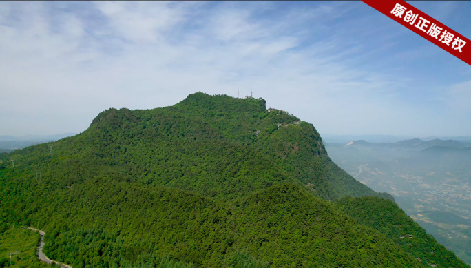 航拍甘肃陇南成县鸡峰山