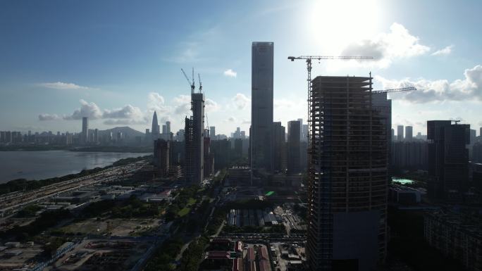 深圳湾深超总建设进度4K航拍