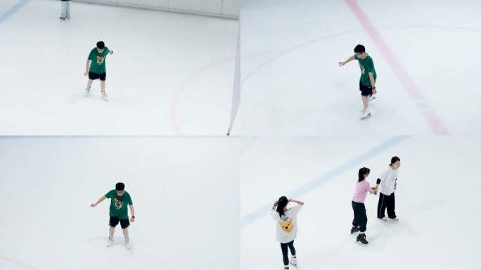 溜冰场学溜冰+已调色