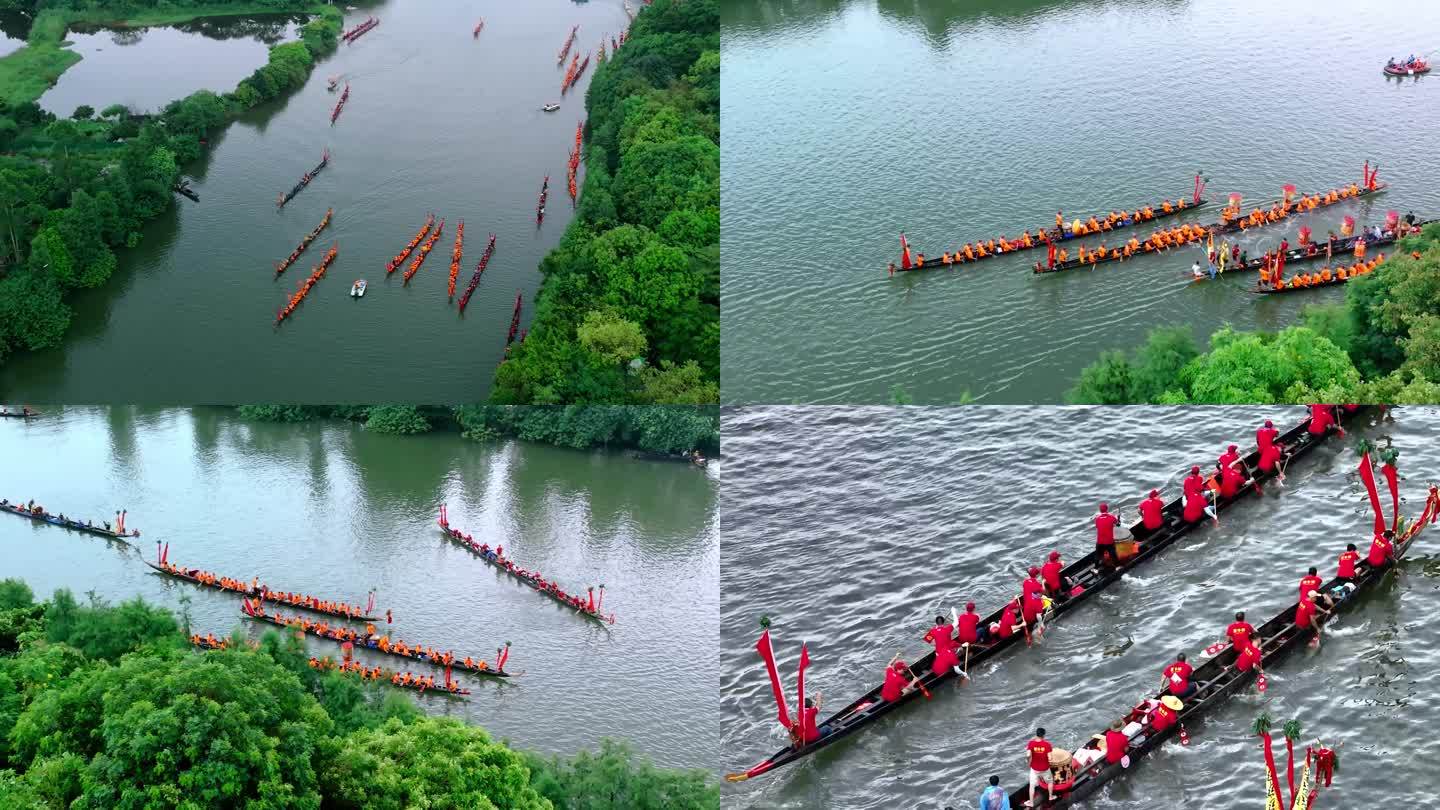 端午顺德桂畔海龙舟航拍