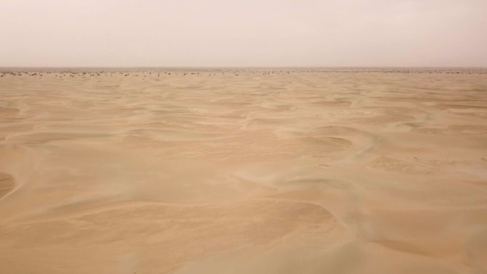 库布齐沙漠 戈壁滩 沙丘 风吹沙漠